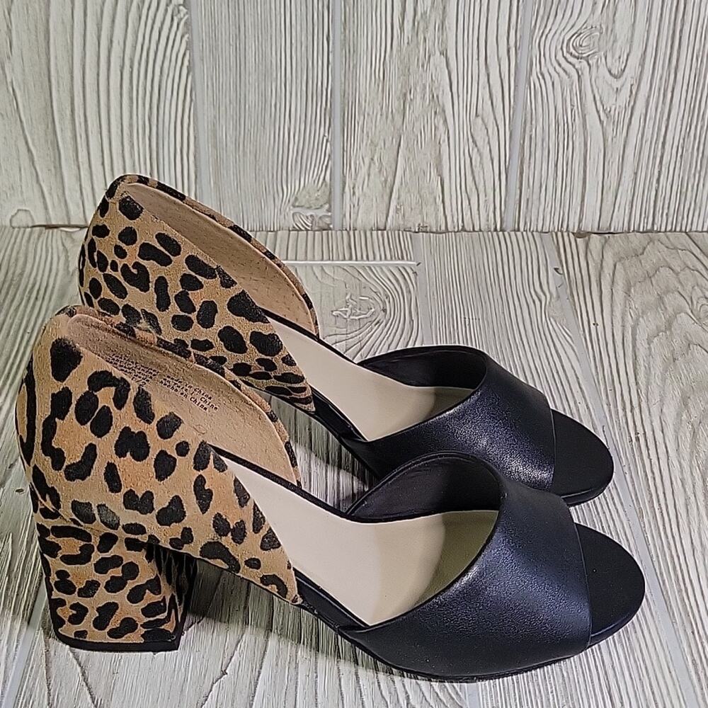 Seychelles Shabby Chic Leopard Heeled Sandals Womens Size 6.5 NEW - Picture 3 of 15